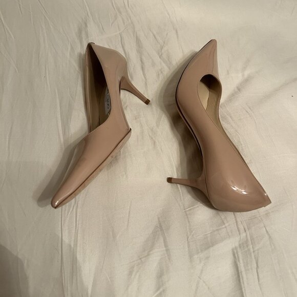 Jimmy Choo Powder Pink Patent Leather Pointed Toe Pumps - Picture 7 of 16